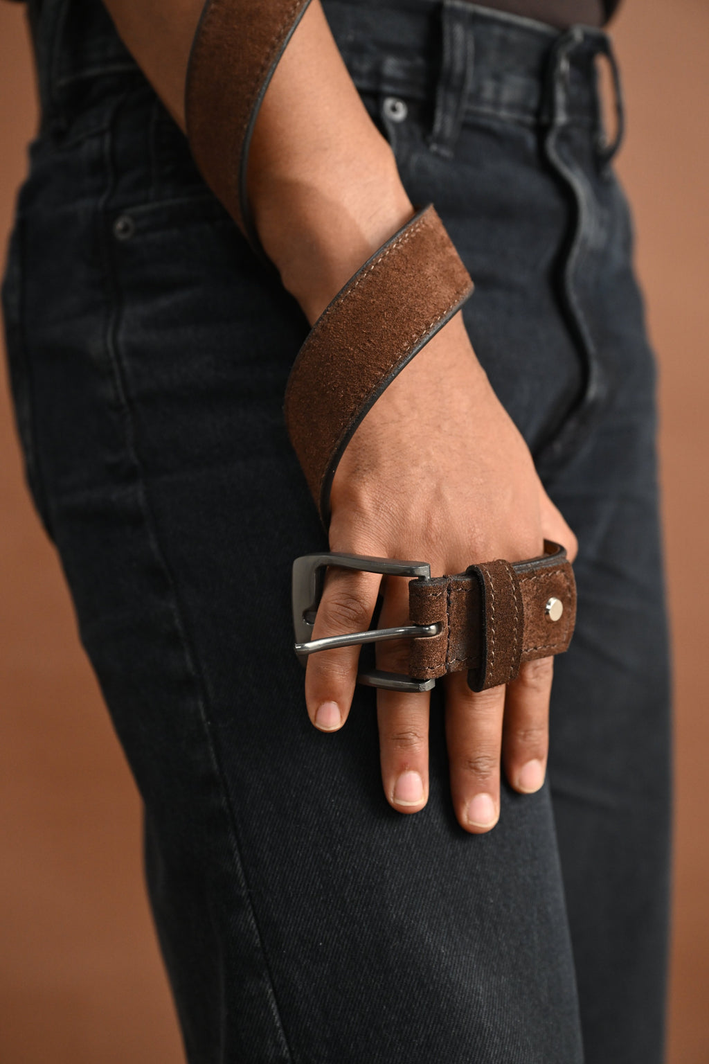 The Espresso Suede Belt