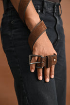The Espresso Suede Belt